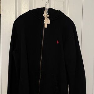 Polo by Ralph Lauren Black Jacket with Red Logo